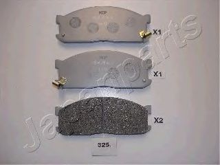 JAPANPARTS pa325af -  Комплект тормозных колодок, дисковый тормоз
