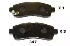 JAPANPARTS pa347af -  Комплект тормозных колодок, дисковый тормоз