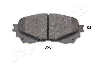 JAPANPARTS pa350af -  Колодки тормозные дисковые передние, комплект