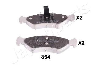 JAPANPARTS pa354af -  Комплект тормозных колодок, дисковый тормоз