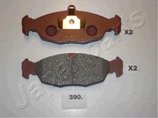 JAPANPARTS pa390af -  Комплект тормозных колодок, дисковый тормоз