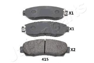 JAPANPARTS pa415af -  Комплект тормозных колодок, дисковый тормоз