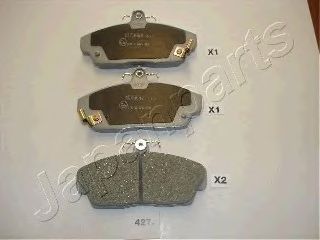 JAPANPARTS pa427af -  Комплект тормозных колодок, дисковый тормоз