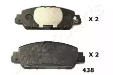 JAPANPARTS pa438af -  Комплект тормозных колодок, дисковый тормоз
