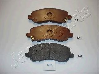 JAPANPARTS pa501af -  Комплект тормозных колодок, дисковый тормоз