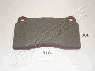 JAPANPARTS pa510af -  Комплект тормозных колодок, дисковый тормоз