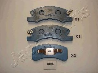 JAPANPARTS pa609af -  Комплект тормозных колодок, дисковый тормоз