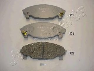 JAPANPARTS pa699af -  Комплект тормозных колодок, дисковый тормоз