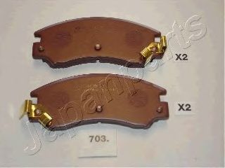 JAPANPARTS pa703af -  Комплект тормозных колодок, дисковый тормоз