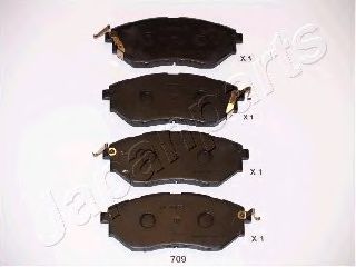 JAPANPARTS pa709af -  Комплект тормозных колодок, дисковый тормоз