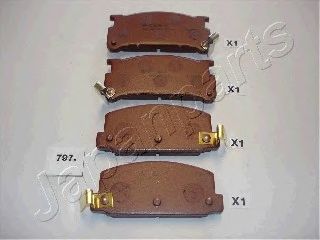 JAPANPARTS pa797af -  Комплект тормозных колодок, дисковый тормоз