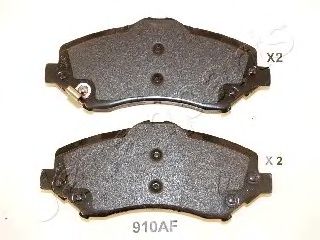 JAPANPARTS pa910af -  Комплект тормозных колодок, дисковый тормоз