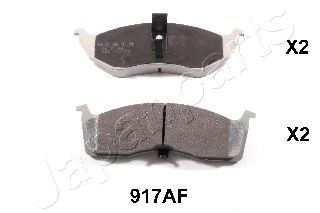 JAPANPARTS pa917af -  Комплект тормозных колодок, дисковый тормоз