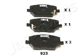 JAPANPARTS pa923af -  Комплект тормозных колодок, дисковый тормоз