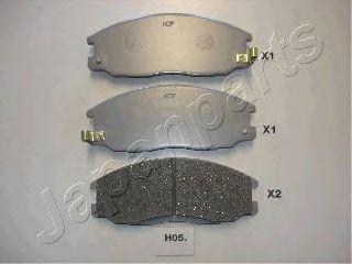JAPANPARTS pah05af -  Комплект тормозных колодок, дисковый тормоз