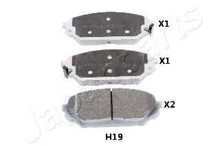 JAPANPARTS pah19af -  Комплект тормозных колодок, дисковый тормоз