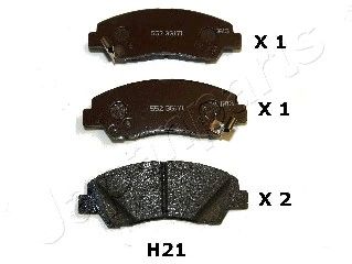 JAPANPARTS pah21af -  Колодки тормозные дисковые передние, комплект