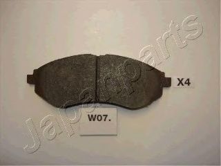 JAPANPARTS paw07af -  Комплект тормозных колодок, дисковый тормоз