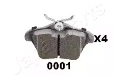 JAPANPARTS pp0001af -  Комплект тормозных колодок, дисковый тормоз