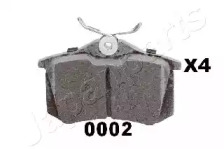 JAPANPARTS pp0002af -  Комплект тормозных колодок, дисковый тормоз
