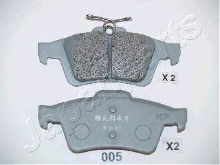 JAPANPARTS pp005af -  Комплект тормозных колодок, дисковый тормоз