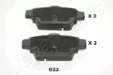 JAPANPARTS pp022af -  Колодки тормозные дисковые задниеие, комплект