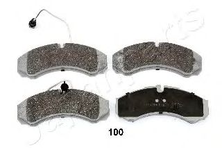 JAPANPARTS pp100af -  Комплект тормозных колодок, дисковый тормоз