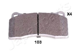JAPANPARTS pp103af -  Комплект тормозных колодок, дисковый тормоз