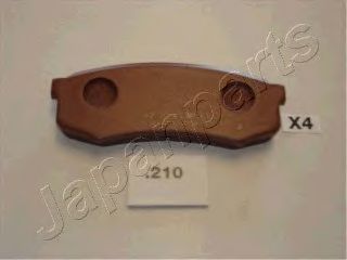 JAPANPARTS pp210af -  Комплект тормозных колодок, дисковый тормоз