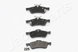 JAPANPARTS pp225af -  Комплект тормозных колодок, дисковый тормоз