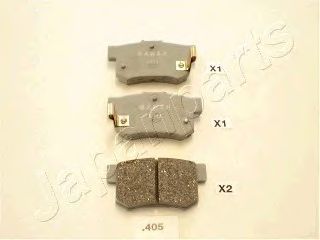 JAPANPARTS pp405af -  Комплект тормозных колодок, дисковый тормоз