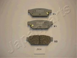 JAPANPARTS pp504af -  Комплект тормозных колодок, дисковый тормоз