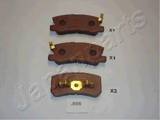 JAPANPARTS pp505af -  Комплект тормозных колодок, дисковый тормоз
