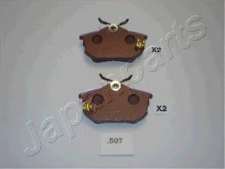 JAPANPARTS pp507af -  Комплект тормозных колодок, дисковый тормоз