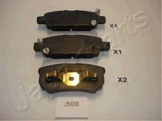 JAPANPARTS pp508af -  Комплект тормозных колодок, дисковый тормоз