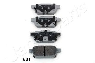 JAPANPARTS pp801af -  Комплект тормозных колодок, дисковый тормоз