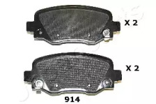 JAPANPARTS pp914af -  Комплект тормозных колодок, дисковый тормоз