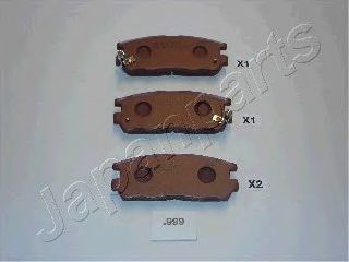 JAPANPARTS pp999af -  Комплект тормозных колодок, дисковый тормоз