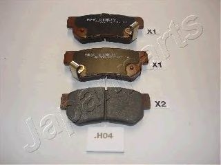 JAPANPARTS pph04af -  Комплект тормозных колодок, дисковый тормоз