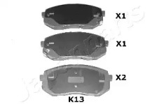 JAPANPARTS ppk13af -  Комплект тормозных колодок, дисковый тормоз