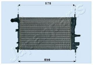 JAPANPARTS rda053062 -  Радиатор, охлаждение двигателя