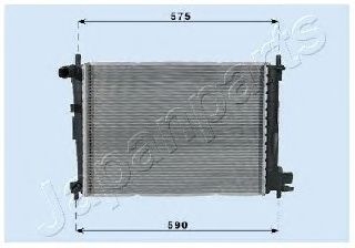 JAPANPARTS rda053066 -  Радиатор, охлаждение двигателя