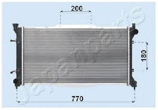 JAPANPARTS rda243001 -  Радиатор, охлаждение двигателя