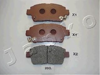 JAPKO 50203 -  Комплект тормозных колодок, дисковый тормоз