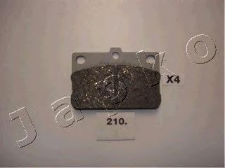 JAPKO 50210 -  Комплект тормозных колодок, дисковый тормоз