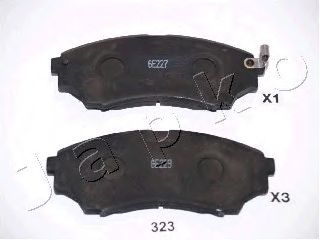 JAPKO 50323 -  Комплект тормозных колодок, дисковый тормоз