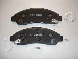 JAPKO 50908 -  Комплект тормозных колодок, дисковый тормоз