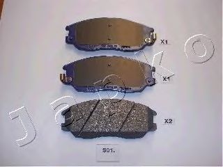 JAPKO 50s01 -  Комплект тормозных колодок, дисковый тормоз