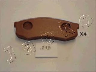 JAPKO 51210 -  Комплект тормозных колодок, дисковый тормоз