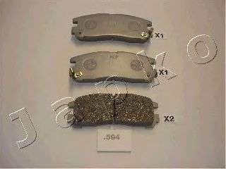 JAPKO 51594 -  Комплект тормозных колодок, дисковый тормоз